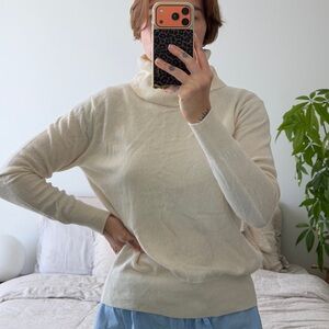 Uniqlo Cream Cowl Neck Sweater